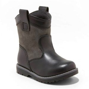 NWT Cat & Jack Toddler Boys' Hunter Boots Black